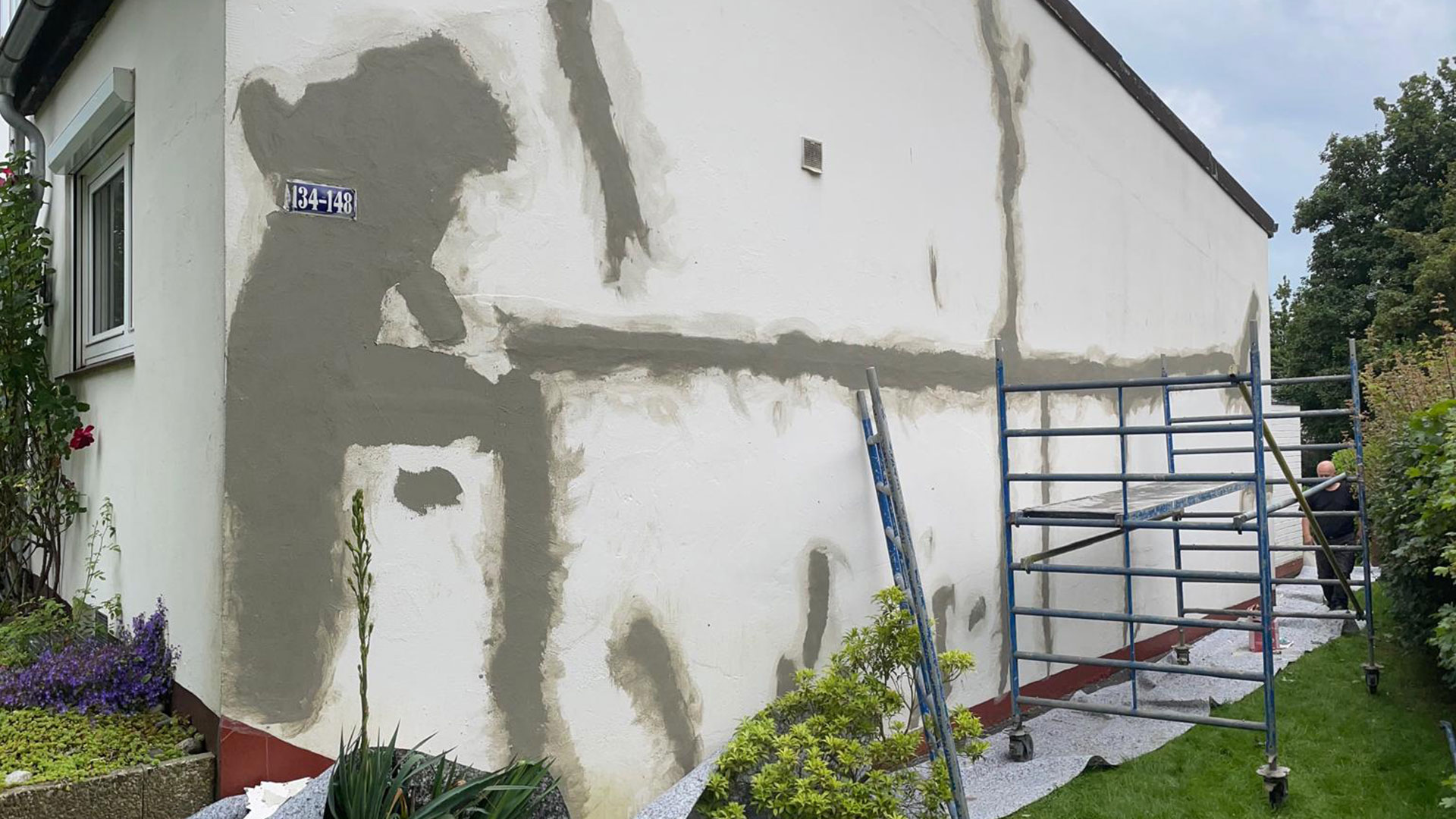 Außenarbeiten: Fassadensanierung